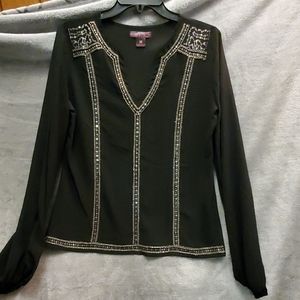 NWOT Black/Silver Shirt